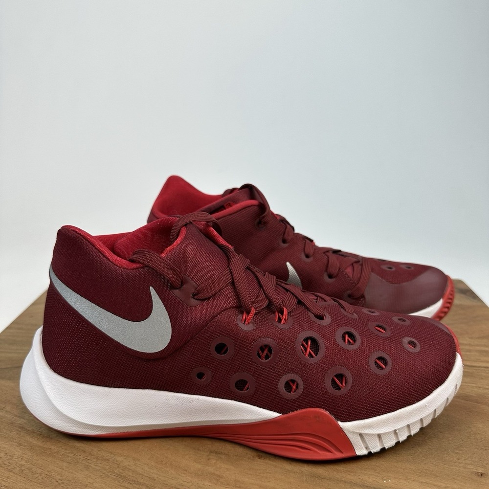 Mens Nike Zoom Hyperquickness 2015‎ Red Basketball Athletic Sneakers Shoes Sz 7